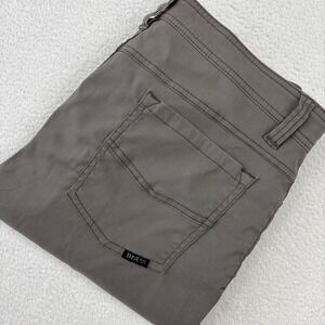 PRANA 'Brion 5-Pocket Slim Fit' Mens Pants Size 32/30 Brown Gray Stretch Outdoor